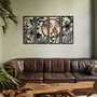 Wallity Ginkgo Wood - APT601MS Negro y beige